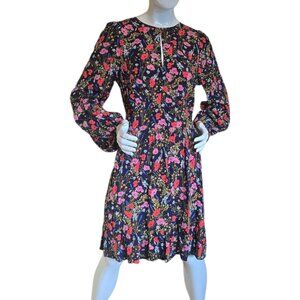 🏷️NWT  -  BANANA REPUBLIC Floral Keyhole Mini Dress sz 12 Tall  -  NWT🏷️
